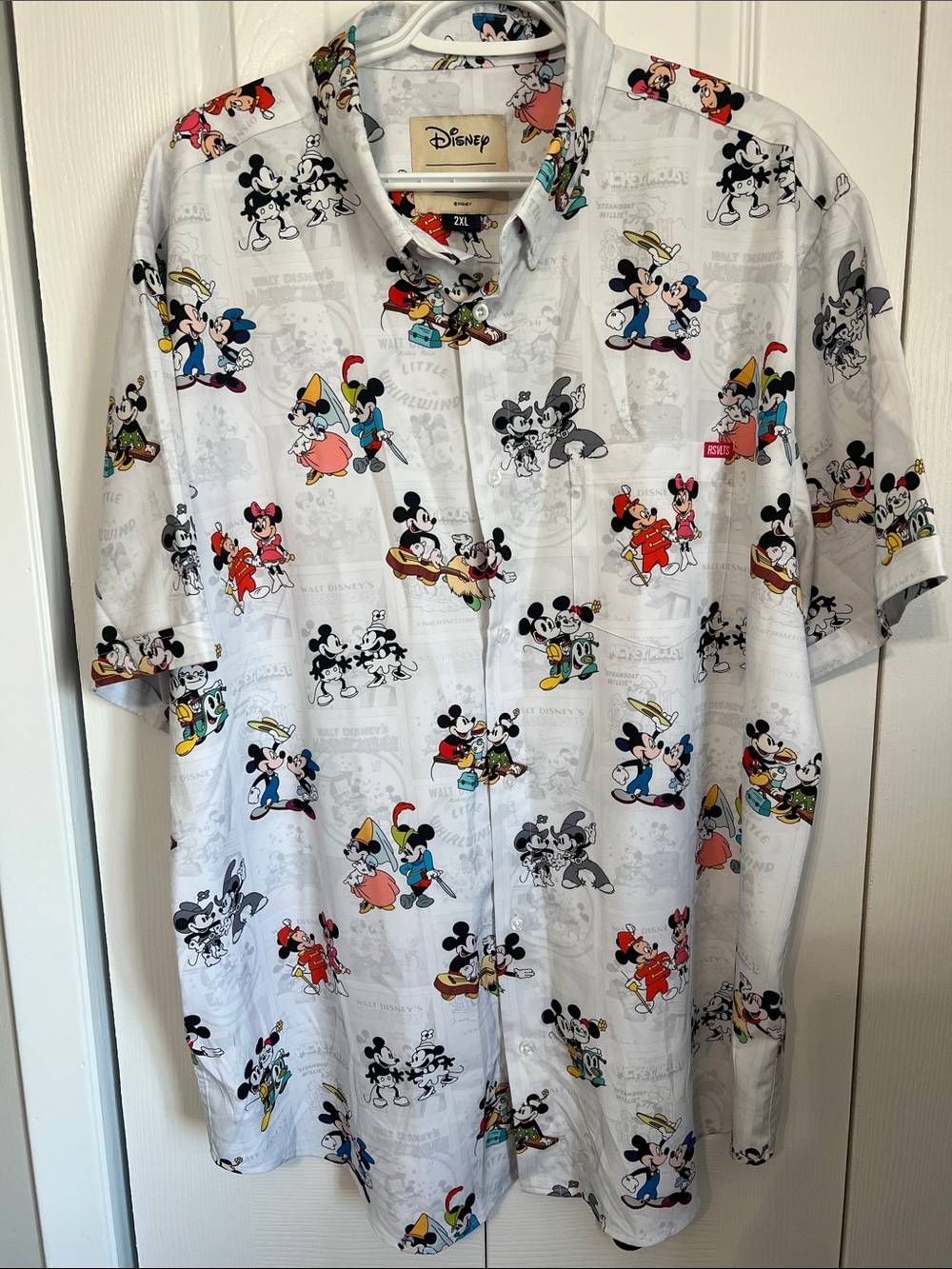 RSVLTS Disney Multicolor Mickey & Friends Short Sleeve Shirt XXL